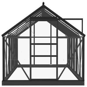 Θερμοκήπιο Γυάλινο Ανθρακί 155 x 298 x 191 εκ. από Αλουμίνιο