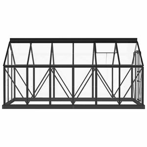 Θερμοκήπιο Γυάλινο Ανθρακί 155 x 298 x 191 εκ. από Αλουμίνιο