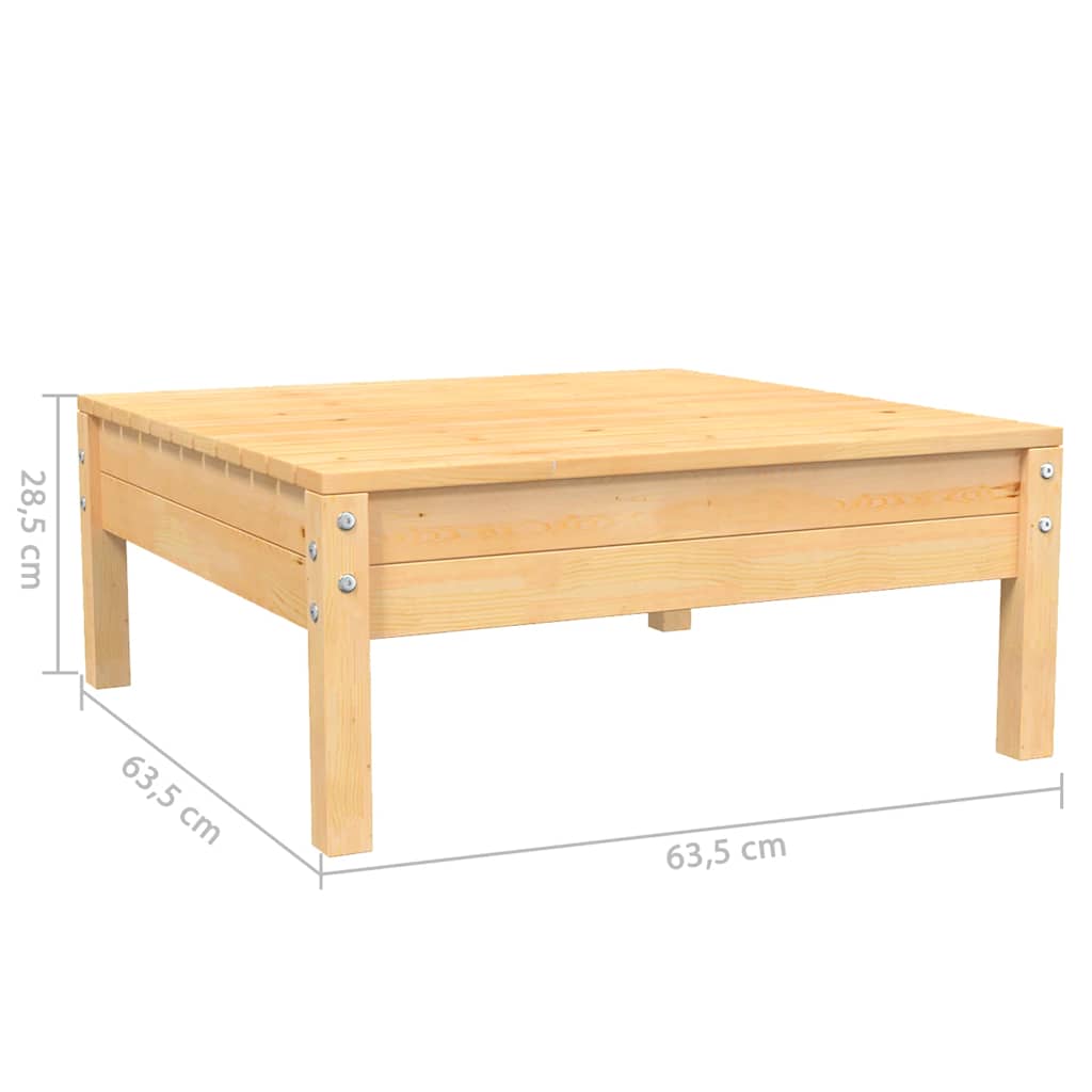 Σαλόνι Κήπου Σετ 3 τεμ. από Μασίφ Ξύλο Ακακίας & Κρεμ Μαξιλάρια - Pakobazaar