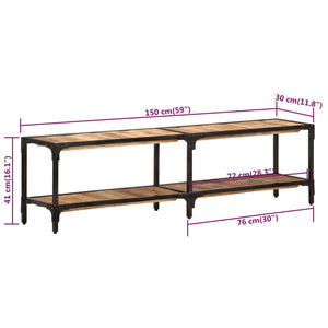 Έπιπλο Τηλεόρασης 150 x 30 x 41 εκ. από Μασίφ Ξύλο Μάνγκο