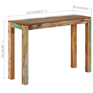 Κονσόλα Τραπέζι 110 x 35 x 76 εκ. από Μασίφ Ανακυκλωμένο Ξύλο - Pakobazaar