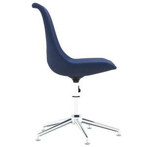 Καρέκλες Τραπεζαρίας Περιστρεφόμενες 2 τεμ. Μπλε Υφασμάτινες