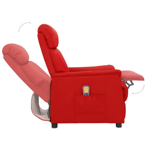 Πολυθρόνα Μασάζ Μπορντό από Συνθετικό Δέρμα