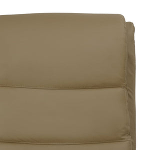 Πολυθρόνα Μασάζ Ανακλ Καπουτσίνο από Συνθετικό Δέρμα