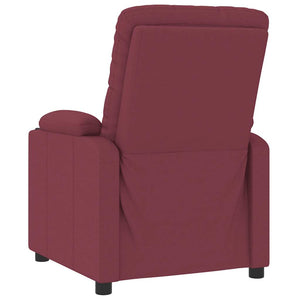 Πολυθρόνα Ανακλινόμενη Μπορντό Υφασμάτινη