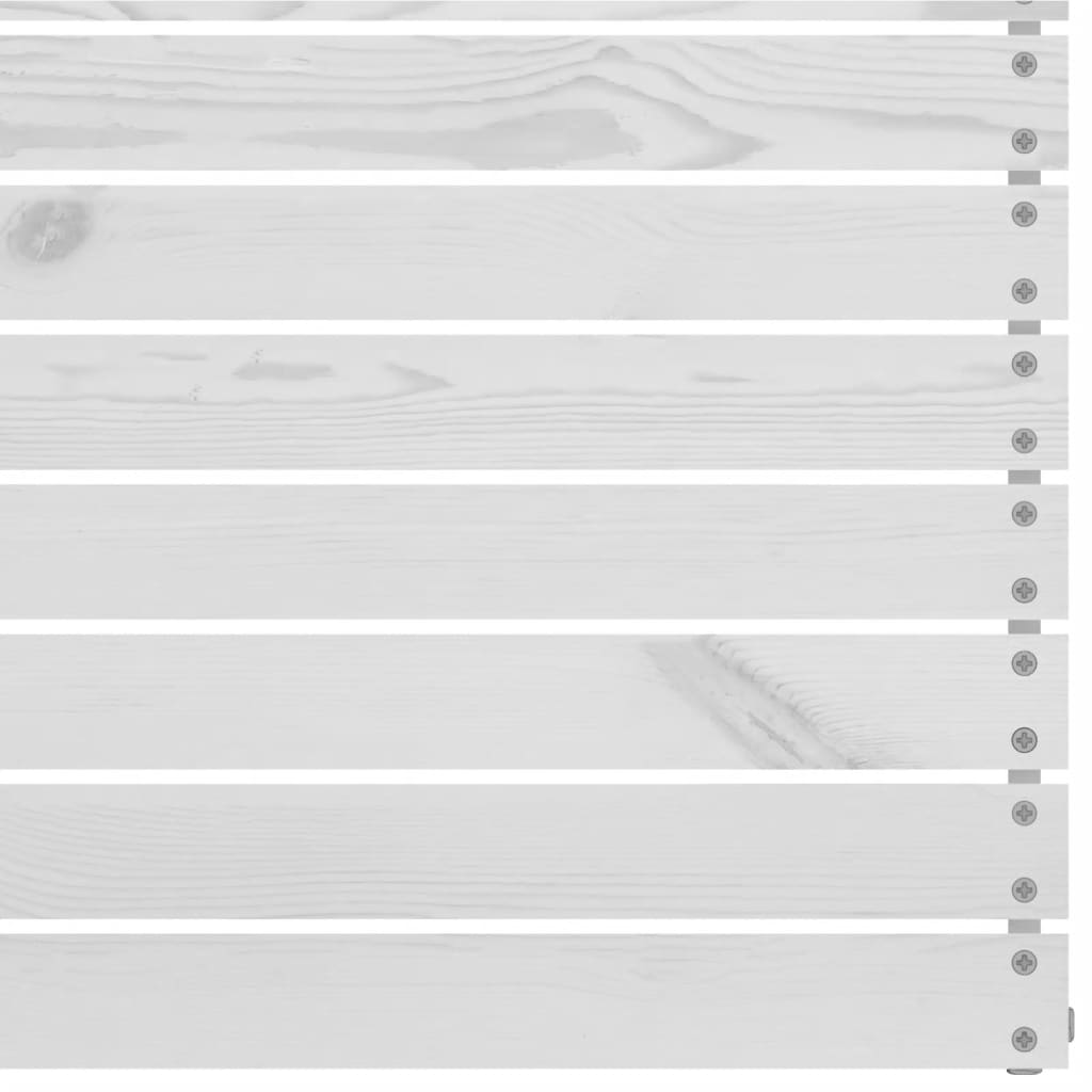 Καναπές Κήπου Διθέσιος Λευκός από Μασίφ Ξύλο Πεύκου - PAKOBAZAAR