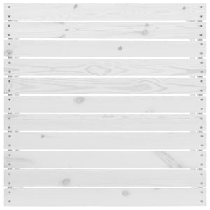 Σαλόνι Κήπου Σετ 5 Τεμαχίων Λευκό από Μασίφ Ξύλο Πεύκου - PAKOBAZAAR