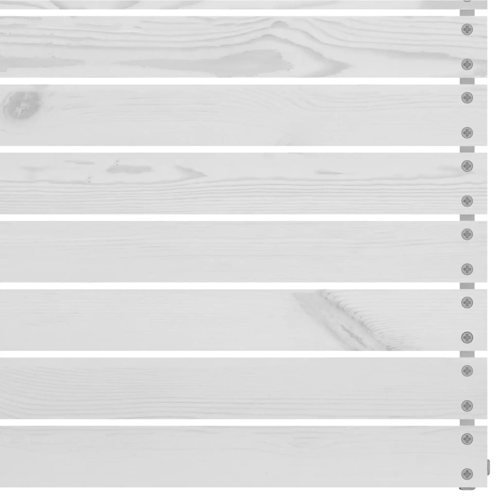 Σαλόνι Κήπου Σετ 8 Τεμαχίων Λευκό από Μασίφ Ξύλο Πεύκου - PAKOBAZAAR