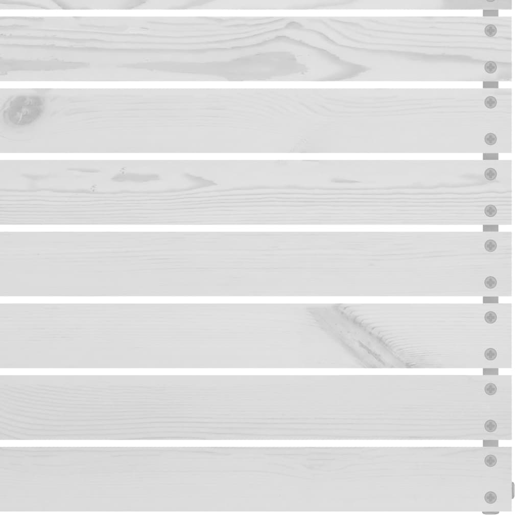 Σαλόνι Κήπου Σετ 6 Τεμαχίων Λευκό από Μασίφ Ξύλο Πεύκου - PAKOBAZAAR