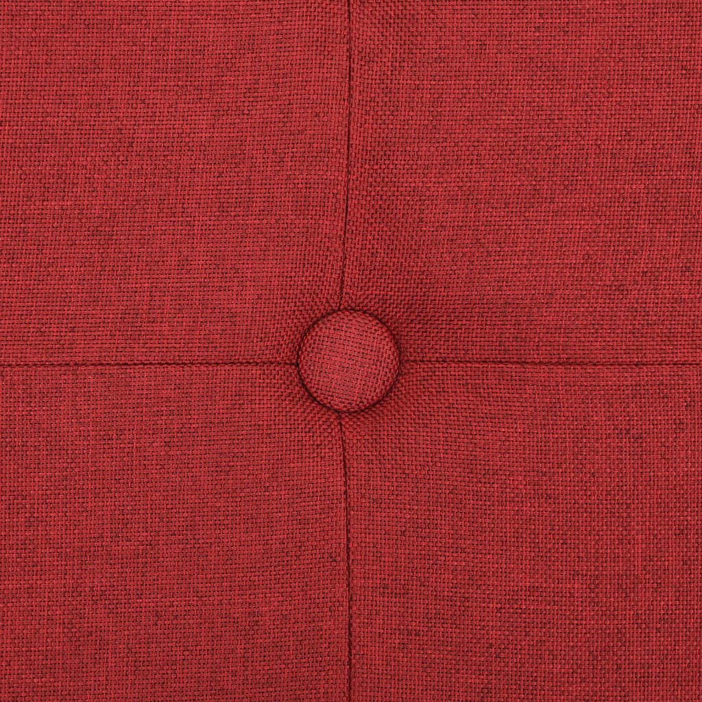 Πάγκος Αποθήκευσης Πτυσσόμενος Μπορντό από Συνθετικό Λινό