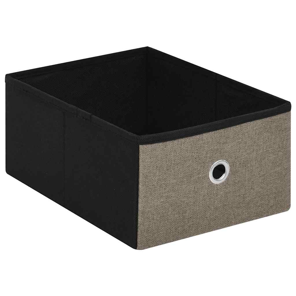 Πάγκος Αποθήκευσης Πτυσσόμενος Taupe 76x38x38 εκ Συνθετικό Λινό