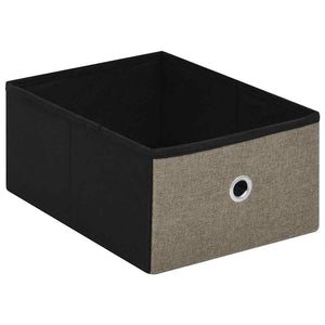 Πάγκος Αποθήκευσης Πτυσσόμενος Taupe 76x38x38 εκ Συνθετικό Λινό