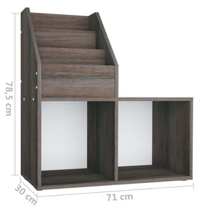 Παιδική Ραφιέρα Περ. Γκρι/Sonoma Δρυς 71x30x78,5 εκ Επεξ. Ξύλο