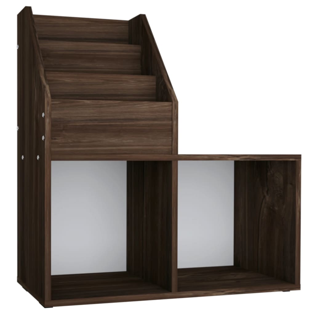 Παιδική Ραφιέρα Περιοδ. Καπνιστή Δρυς 71x30x78,5εκ Επεξ. Ξύλο