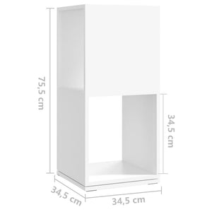 Ντουλάπι Περιστρεφόμενο Λευκό 34,5x34,5x75,5 εκ. Επεξ. Ξύλο