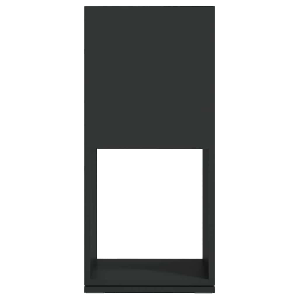 Ντουλάπι Περιστρεφόμενο Μαύρο 34,5x34,5x75,5 εκ. Επεξ. Ξύλο