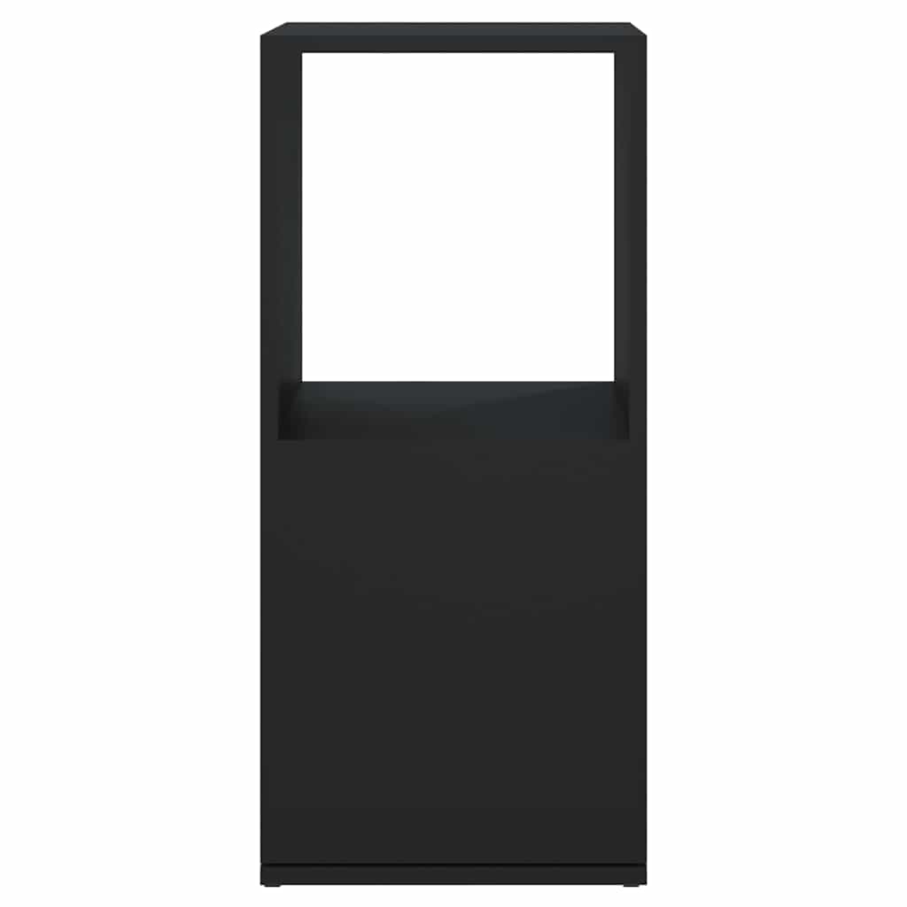 Ντουλάπι Περιστρεφόμενο Μαύρο 34,5x34,5x75,5 εκ. Επεξ. Ξύλο