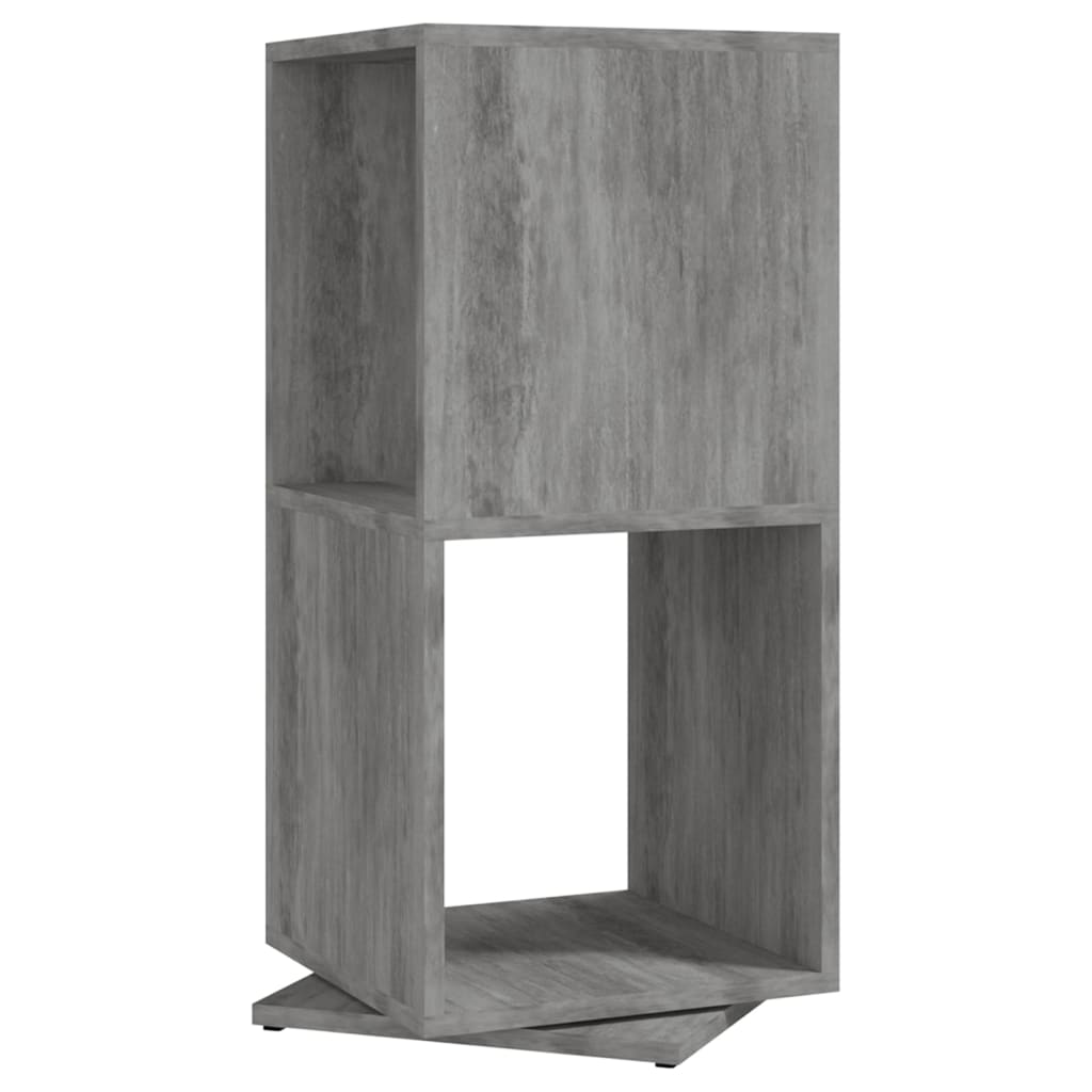 Ντουλάπι Περιστρ. Γκρι Σκυρ. 34,5x34,5x75,5 εκ. Επεξ. Ξύλο