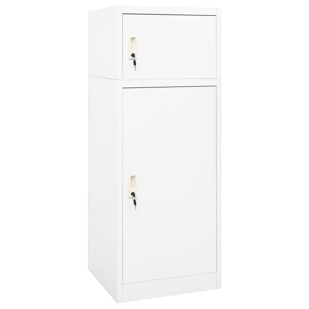 Ντουλάπα για Σέλα Λευκό 53 x 53 x 140 εκ. Ατσάλινο - Pakobazaar
