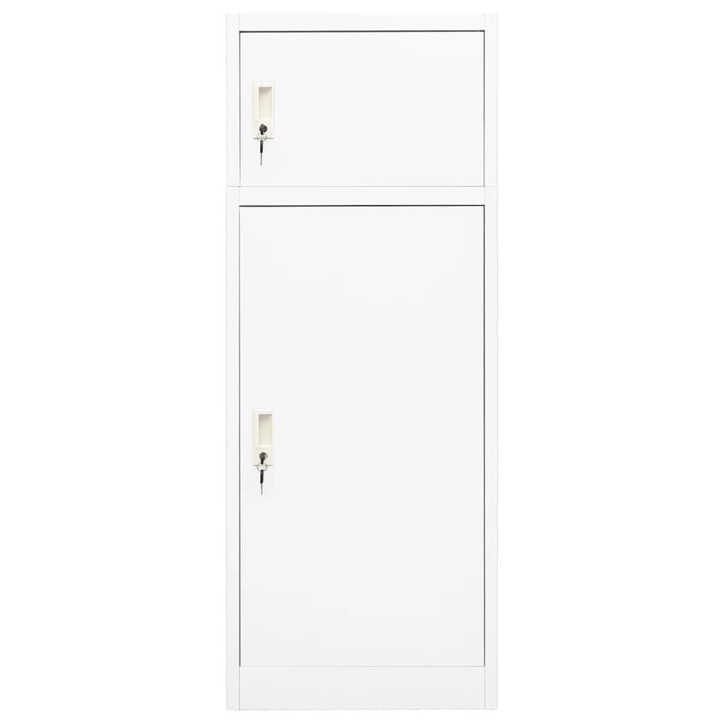 Ντουλάπα για Σέλα Λευκό 53 x 53 x 140 εκ. Ατσάλινο - Pakobazaar