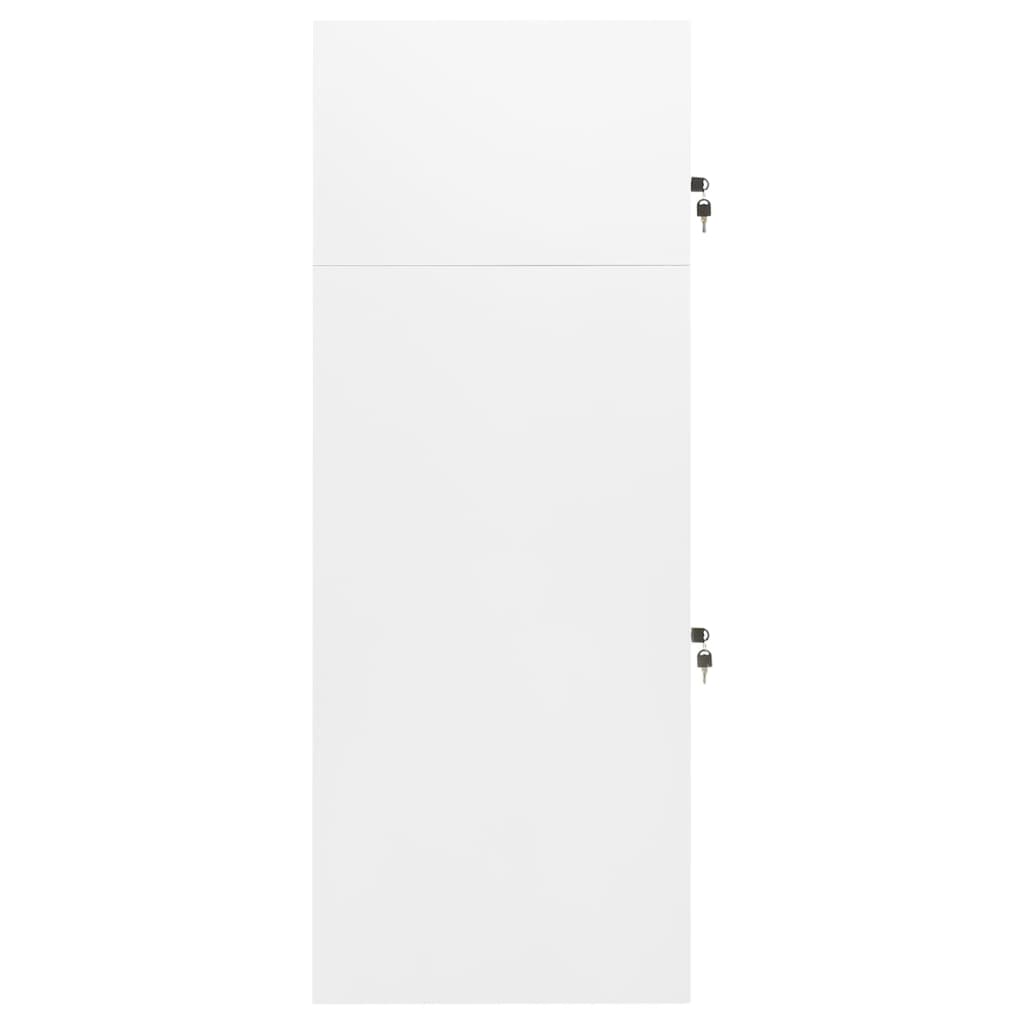 Ντουλάπα για Σέλα Λευκό 53 x 53 x 140 εκ. Ατσάλινο - Pakobazaar