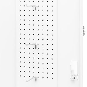 Ντουλάπα για Σέλα Λευκό 53 x 53 x 140 εκ. Ατσάλινο - Pakobazaar