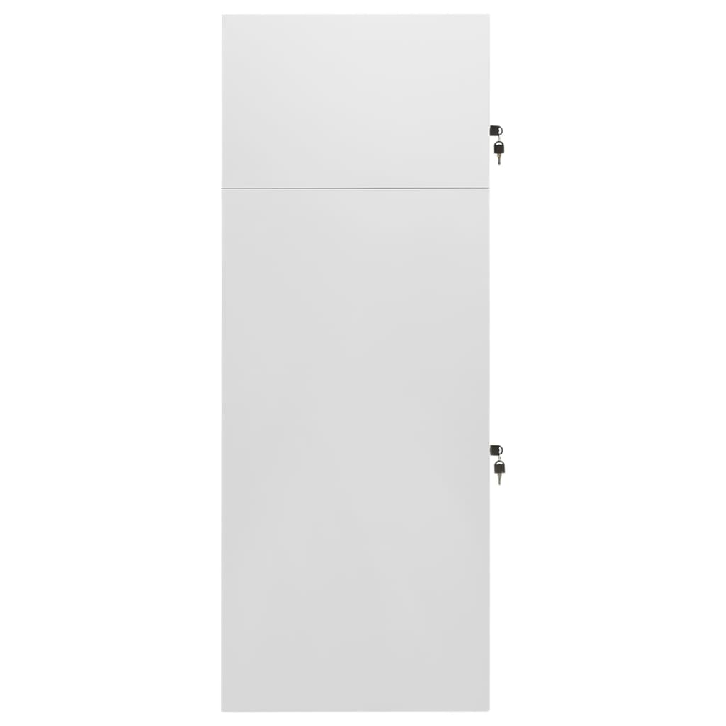 Ντουλάπα για Σέλα Ανοιχτό Γκρι 53 x 53 x 140 εκ. Ατσάλινη