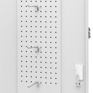 Ντουλάπα για Σέλα Ανοιχτό Γκρι 53 x 53 x 140 εκ. Ατσάλινη