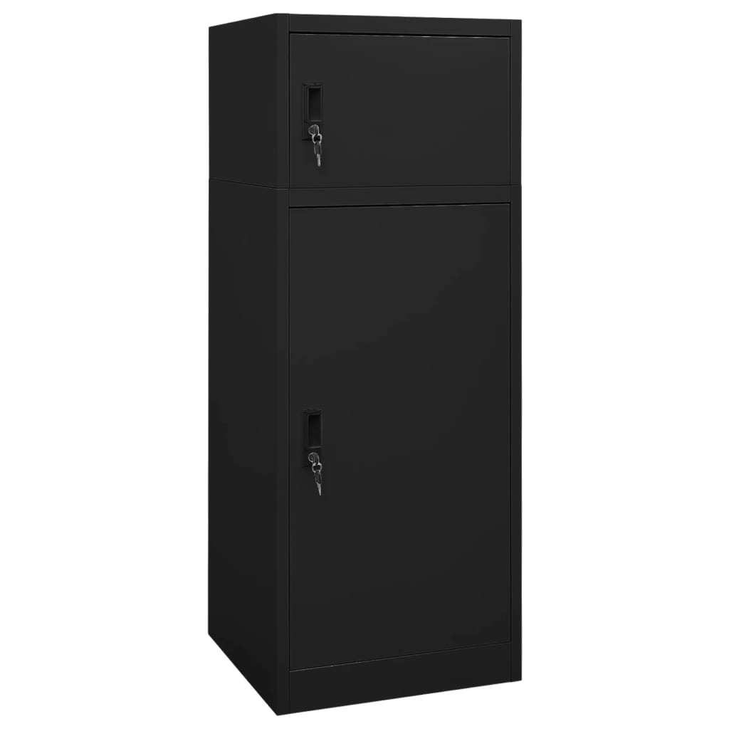 Ντουλάπα για Σέλα Μαύρη 53 x 53 x 140 εκ. Ατσάλινη