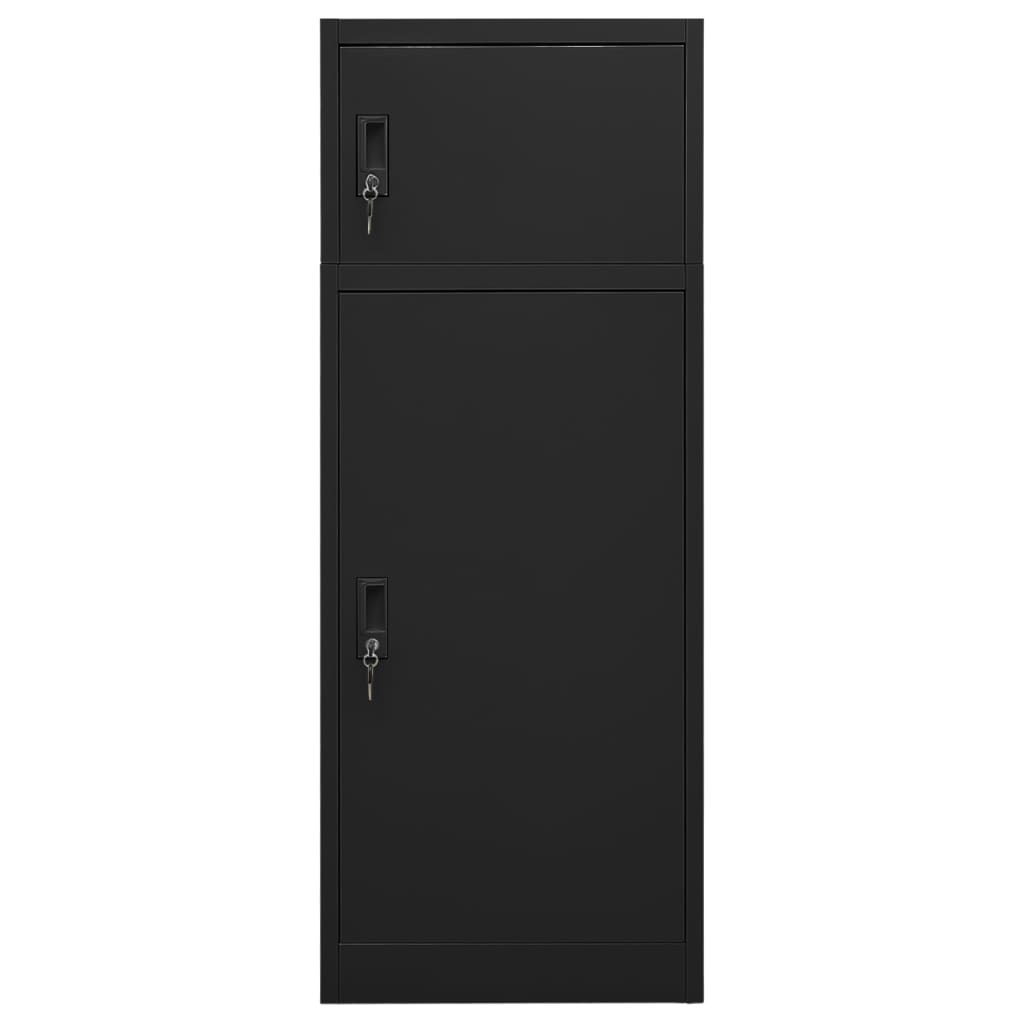 Ντουλάπα για Σέλα Μαύρη 53 x 53 x 140 εκ. Ατσάλινη