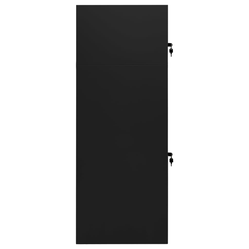 Ντουλάπα για Σέλα Μαύρη 53 x 53 x 140 εκ. Ατσάλινη