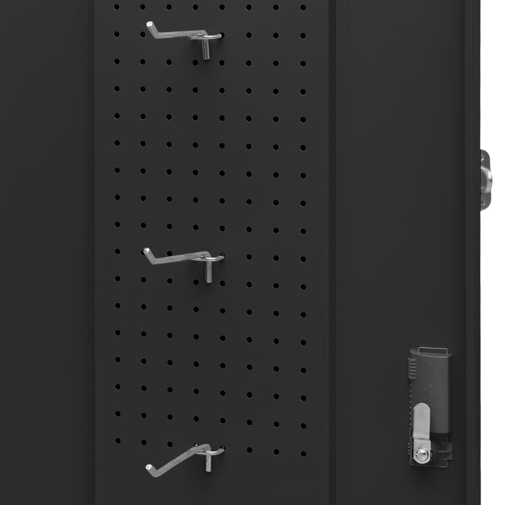 Ντουλάπα για Σέλα Ανθρακί 53 x 53 x 140 εκ. Ατσάλινη