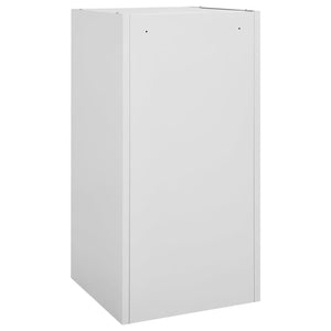 Ντουλάπα για Σέλα Ανοιχτό Γκρι 53 x 53 x 105 εκ. Ατσάλινη