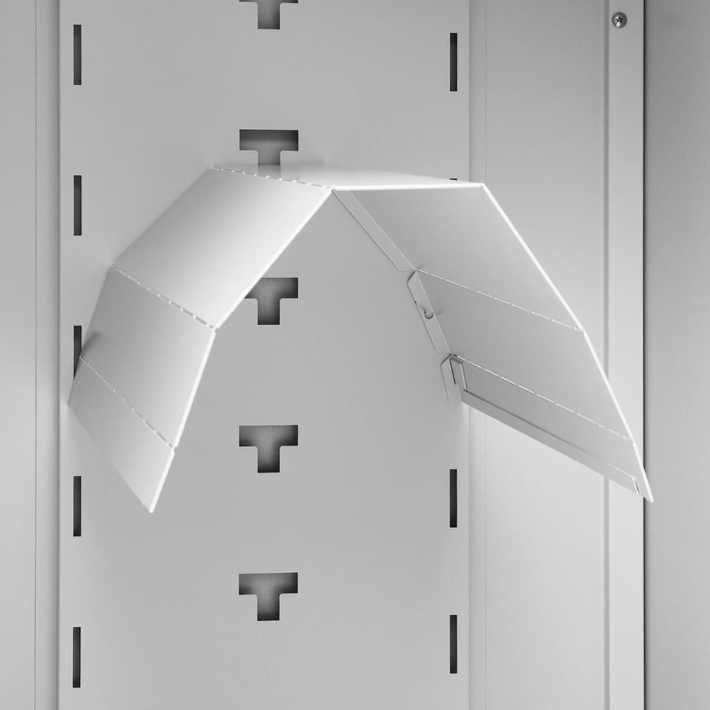 Ντουλάπα για Σέλα Ανοιχτό Γκρι 53 x 53 x 105 εκ. Ατσάλινη