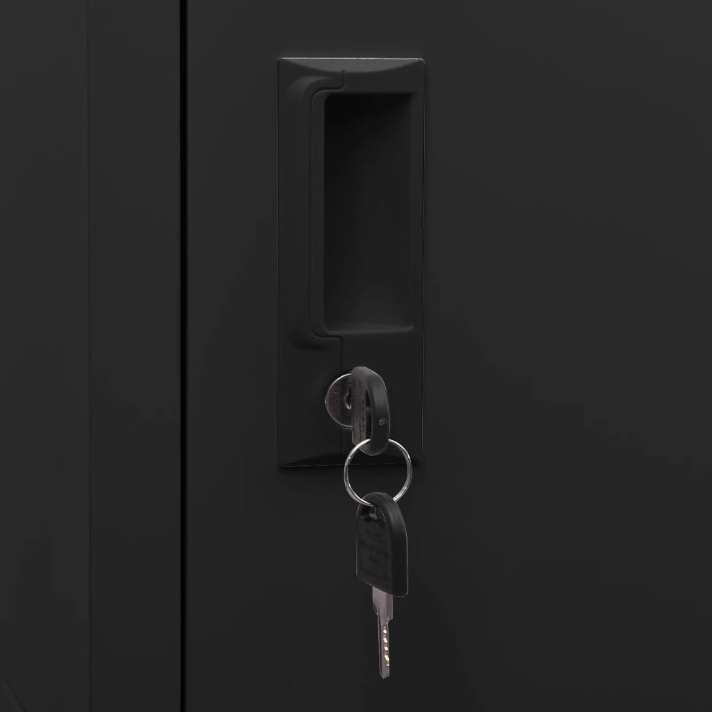 Ντουλάπα για Σέλα Ανθρακί 53 x 53 x 105 εκ. Ατσάλινη - Pakobazaar