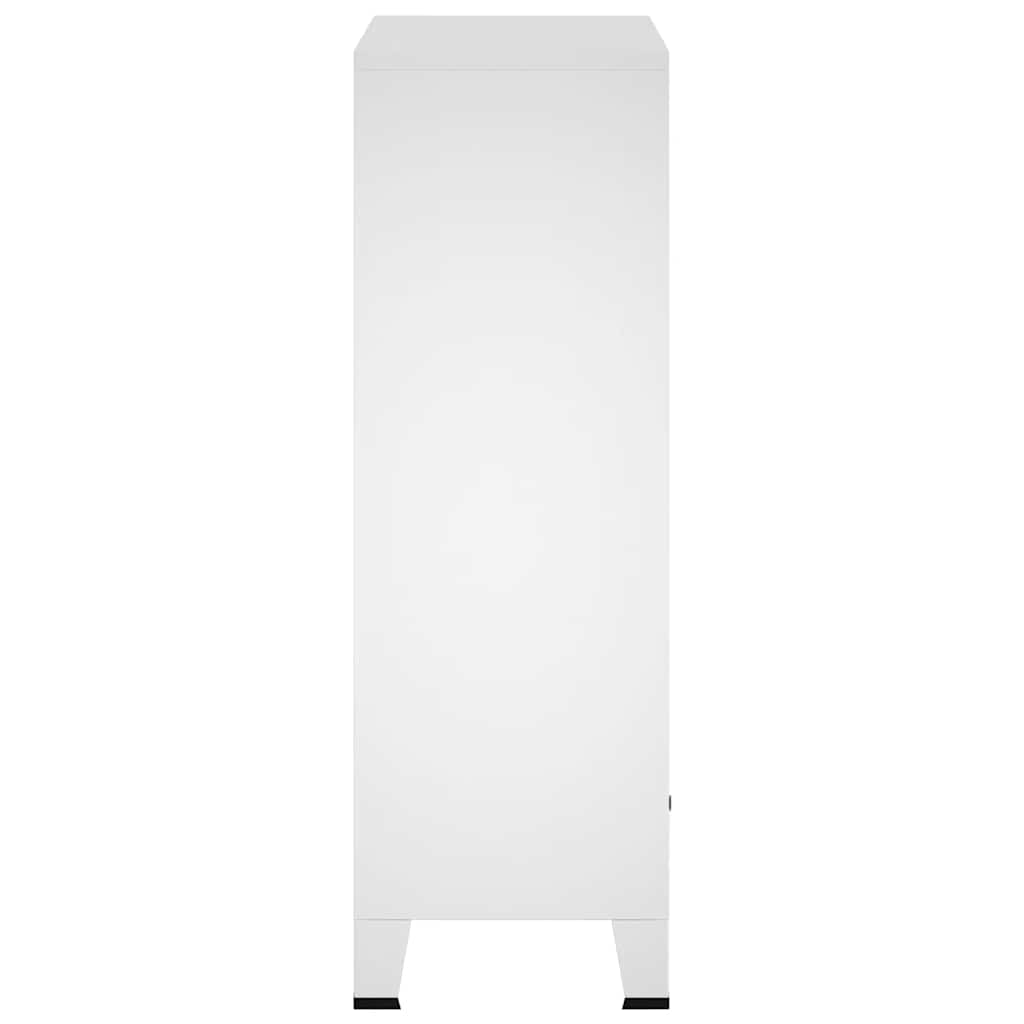 Ντουλάπα Βιομηχανική Λευκή 67 x 35 x 107 εκ. Ατσάλινη