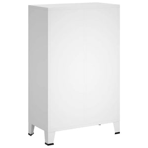 Ντουλάπα Βιομηχανική Λευκή 67 x 35 x 107 εκ. Ατσάλινη