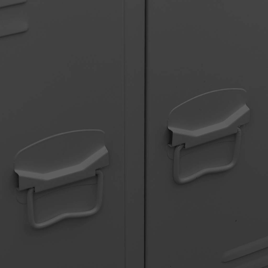 Ντουλάπα Βιομηχανική Ανθρακί 67 x 35 x 107 εκ. Ατσάλινη