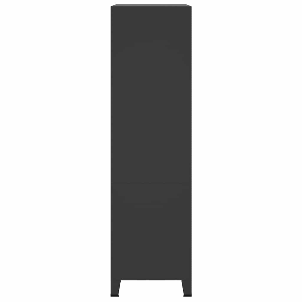 Ντουλάπα Βιομηχανική Μαύρη 90 x 50 x 180 εκ. Μεταλλική - Pakobazaar