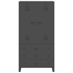 Ντουλάπα Βιομηχανική Ανθρακί 90 x 50 x 180 εκ. Μεταλλική - Pakobazaar