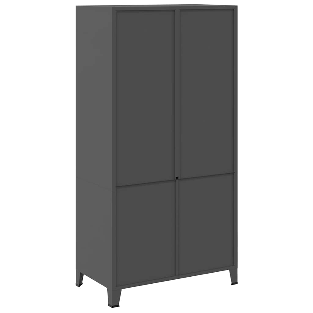 Ντουλάπα Βιομηχανική Ανθρακί 90 x 50 x 180 εκ. Μεταλλική - Pakobazaar