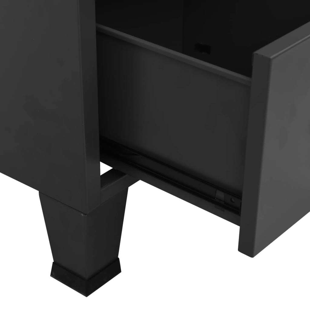 Ντουλάπα Βιομηχανική Ανθρακί 90 x 50 x 180 εκ. Μεταλλική - Pakobazaar