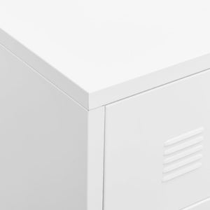 Έπιπλο Τηλεόρασης Βιομηχανικό Λευκό 105 x 35 x 42 εκ. Μεταλλικό