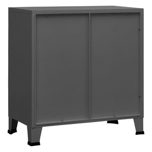 Αρχειοθήκη Βιομηχανικού Στιλ Ανθρακί 75 x 40 x 80 εκ. Ατσάλινη - Pakobazaar