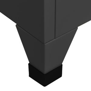 Φοριαμός Ανθρακί 38 x 45 x 180 εκ. από Ατσάλι