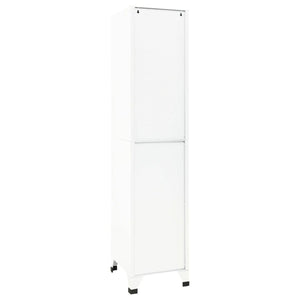 Φοριαμός Λευκός 38 x 45 x 180 εκ. Ατσάλινος - Pakobazaar