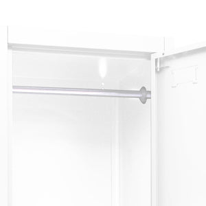 Φοριαμός Λευκός 38 x 45 x 180 εκ. Ατσάλινος - Pakobazaar