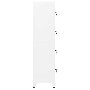 Φοριαμός Λευκός 38 x 45 x 180 εκ. Ατσάλινος