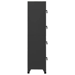 Φοριαμός Ανθρακί 38 x 45 x 180 εκ. από Ατσάλι - Pakobazaar