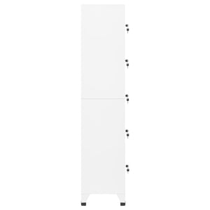 Φοριαμός Λευκός 38 x 40 x 180 εκ. Ατσάλινος - Pakobazaar